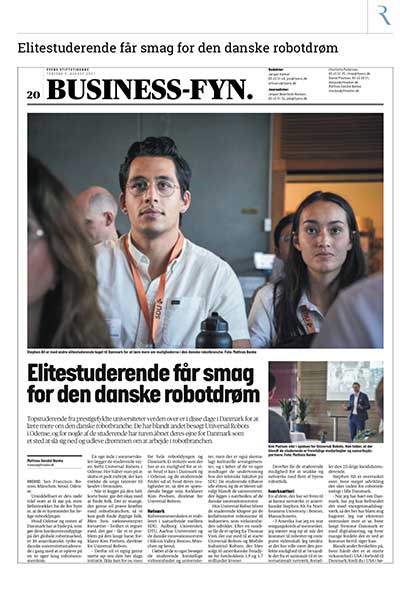 Stephen Alt graces the August 5, 2021 business section of Danish newspaper 'Fyens Stiftstidende.'