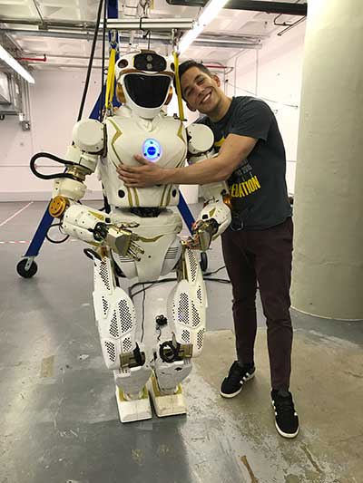 Stephen Alt poses with Valkyrie