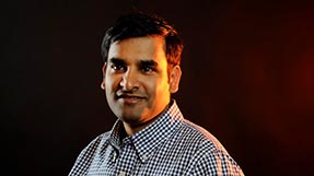 Devesh Tiwari, associate professor of electrical and computer engineering. Photo by Matthew Modoono/Northeastern University