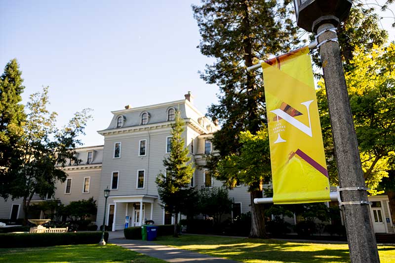 A photo of Mills College in Oakland, CA