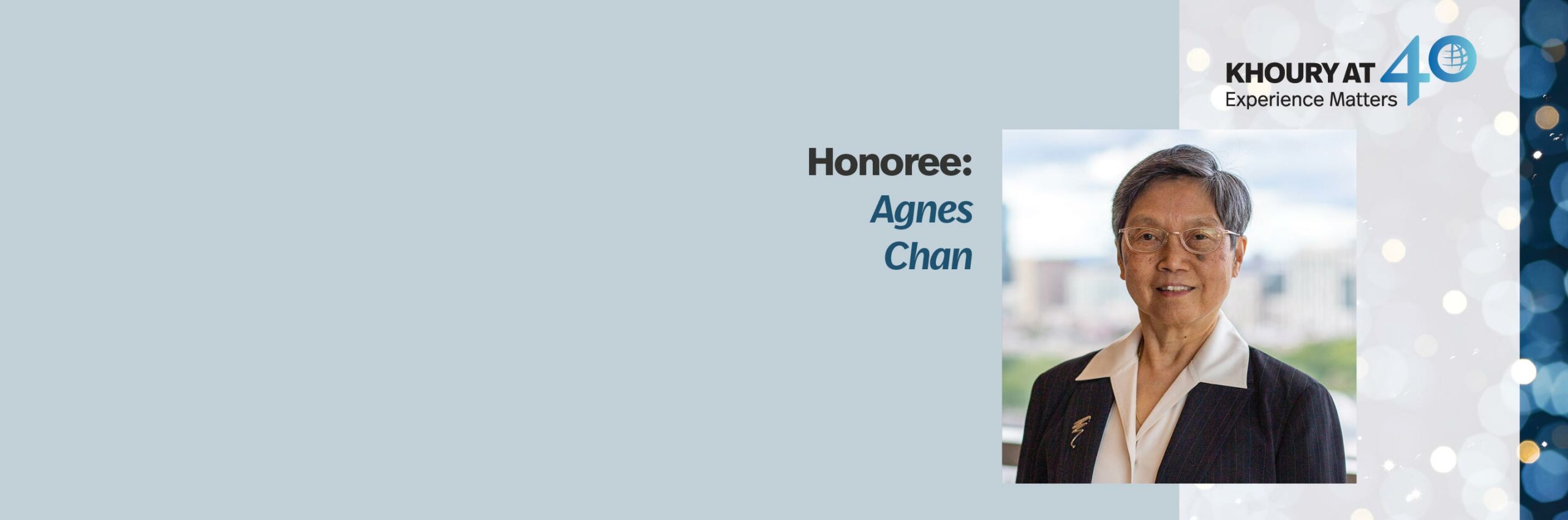 40 For 40 Honoree: Agnes Chan