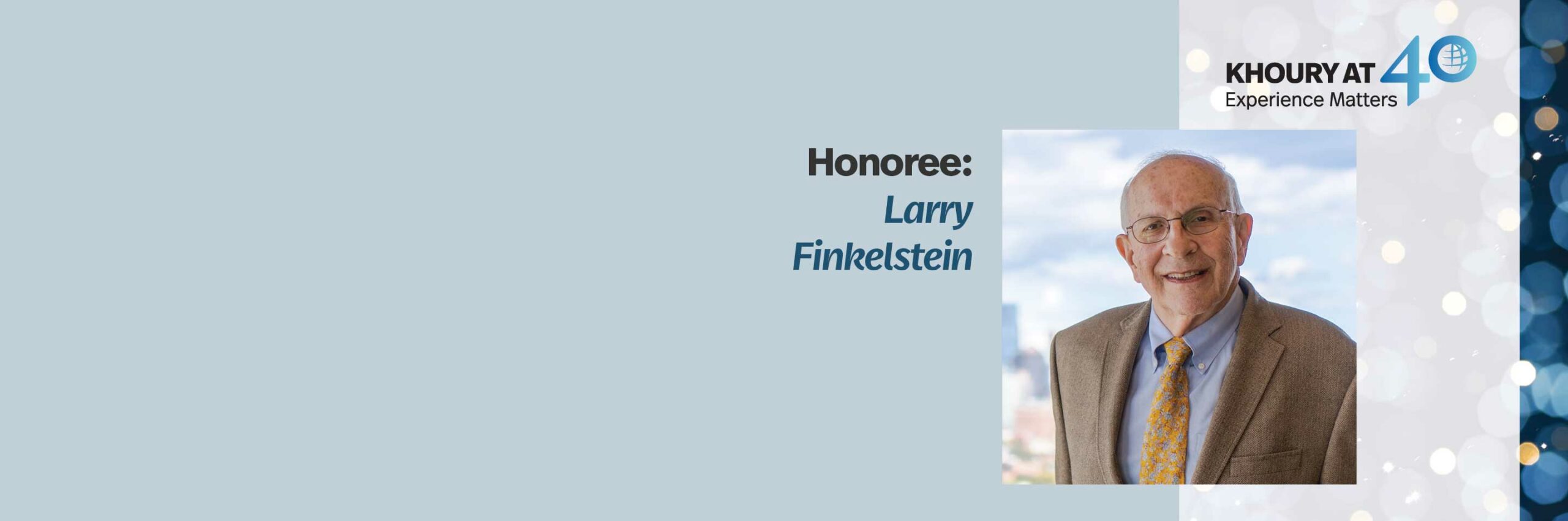 40 For 40 Honoree: Larry Finkelstein