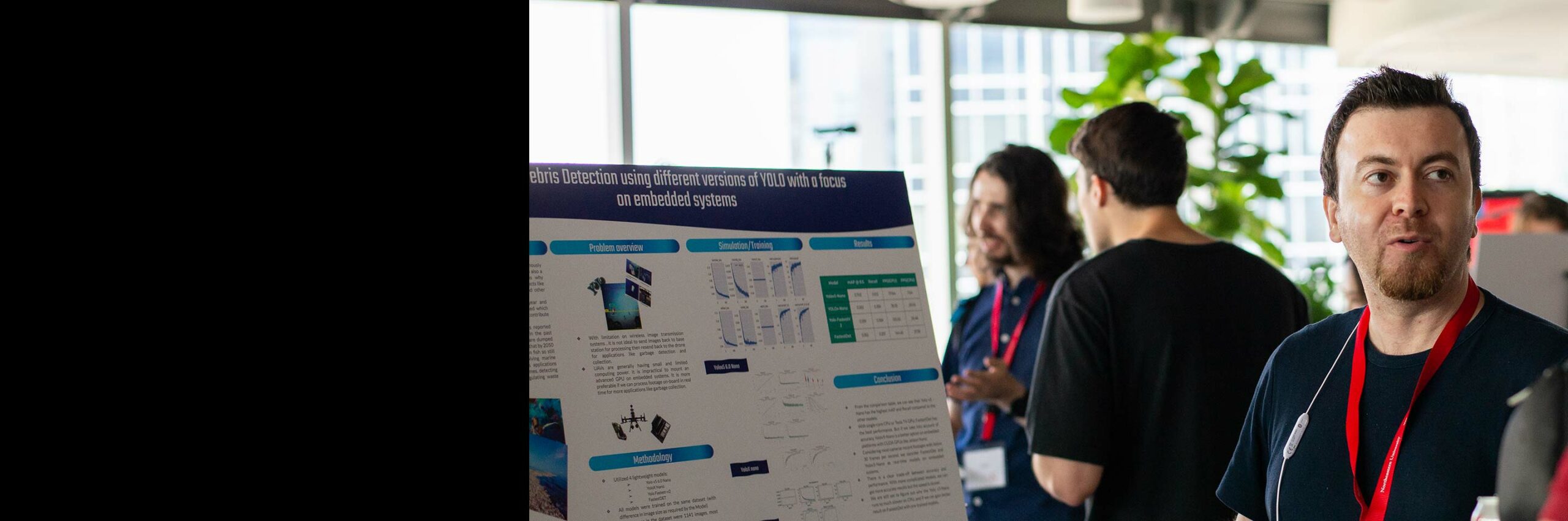 a Vancouver student describes a research poster