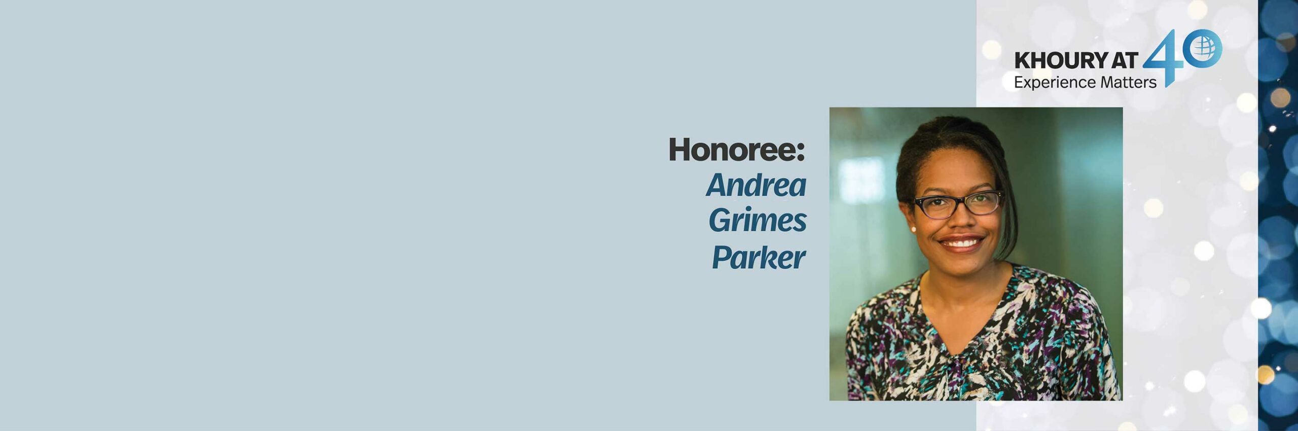 40 for 40 Honoree: Andrea Grimes Parker