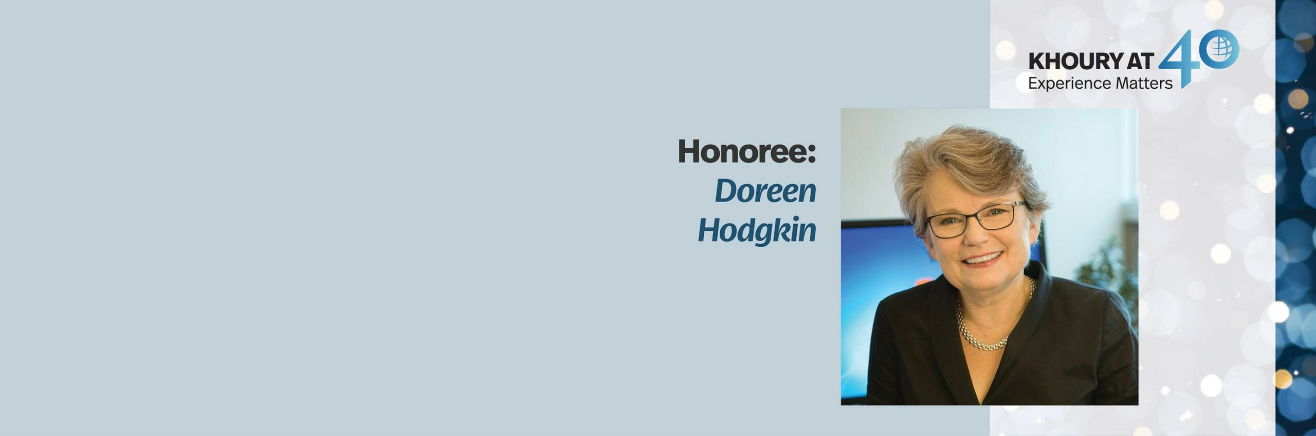 40 for 40 Honoree: Doreen Hodgkin