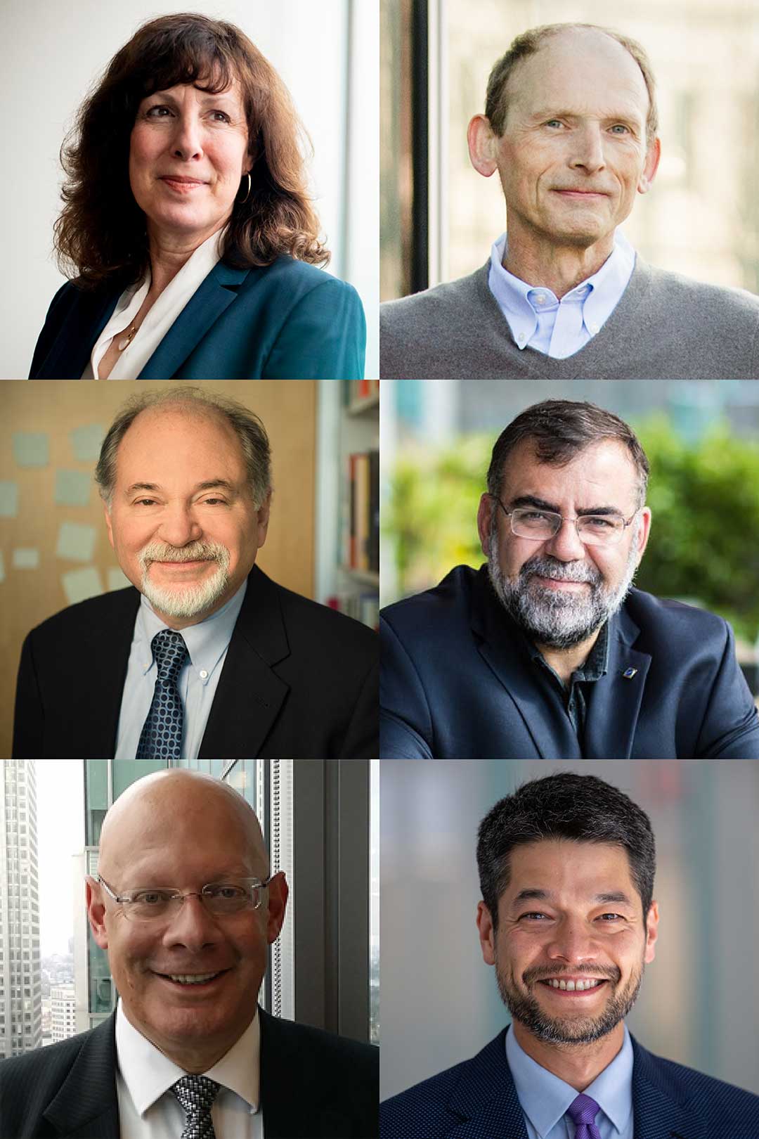 ACM Fellows (clockwise from upper left): Carla Brodley (2016), Matthias Felleisen (2006), Ricardo Baeza-Yates (2009), Kevin Fu (2023), Usama Fayyad (2007), Mitchell Wand (2007); Reneé Miller (2009) has no photo available
