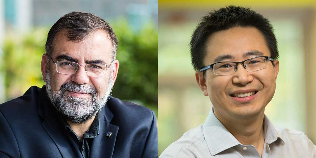 IEEE Fellows (from left): Ricardo Baeza-Yates (2011), Yun Raymond Fu (2019)