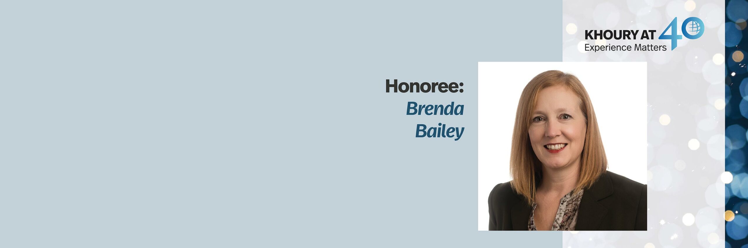 40 for 40 Honoree: Brenda Bailey