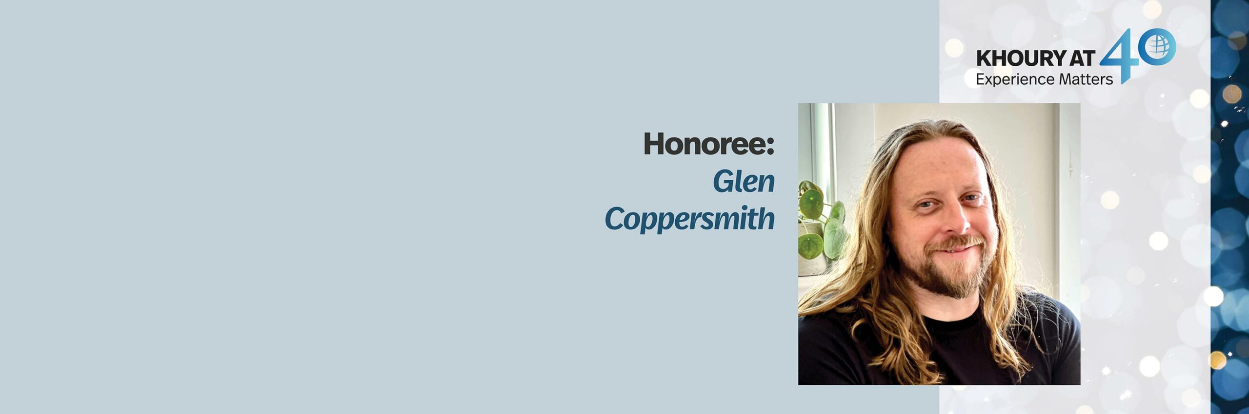 40 for 40 Honoree: Glen Coppersmith