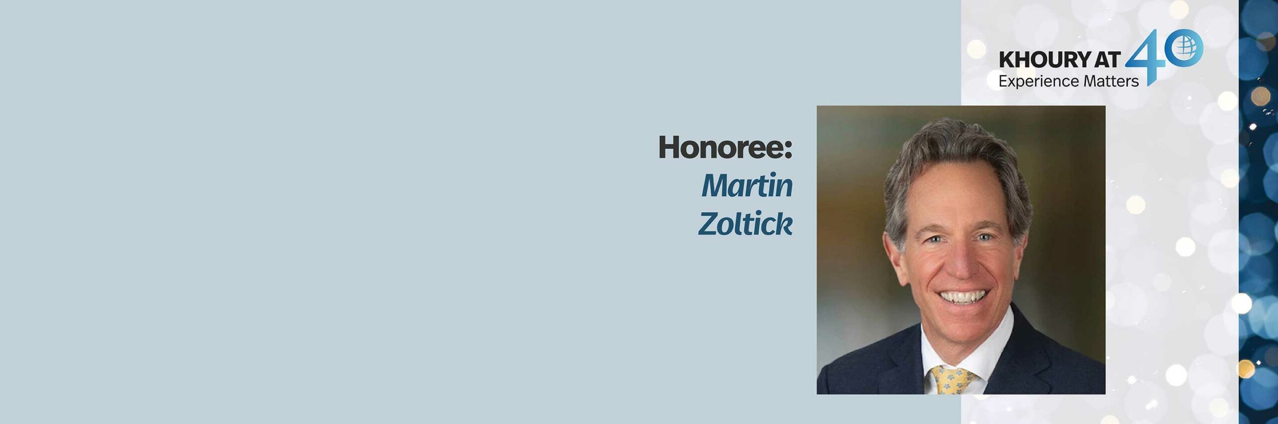 40 For 40 Honoree: Martin Zolnick